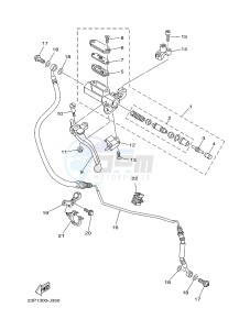 XT1200Z (23PM) drawing FRONT MASTER CYLINDER 2