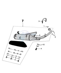 TWEET 50 YO drawing EXHAUST SYSTEM