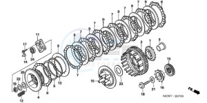 NT700VA UK - (E / MKH) drawing CLUTCH