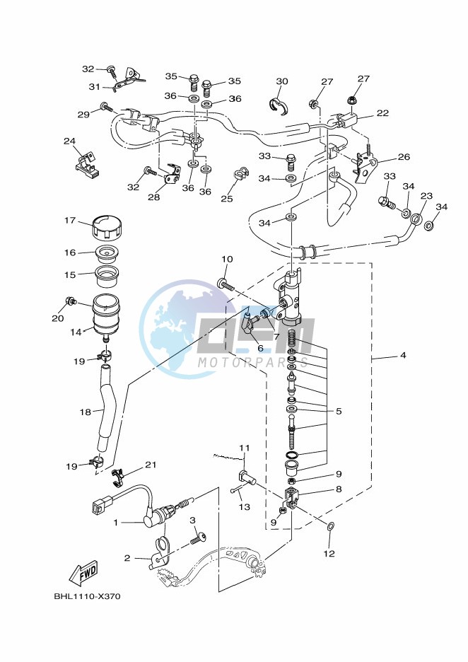 REAR MASTER CYLINDER