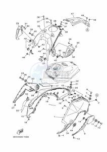 MT-07 MTN690-U (BHH4) drawing FUEL TANK 2