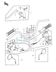 KZ 900 A (A4-A5) drawing HANDLEBAR