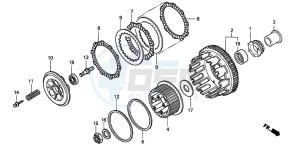 CBR600FS drawing CLUTCH (2)