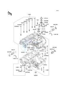 KZ 1000 P [POLICE 1000] (P20-P24) [POLICE 1000] drawing CRANKCASE