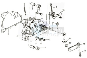 TRACKRUNNER 200 drawing CRANKCASE - DRIVE SHAFT