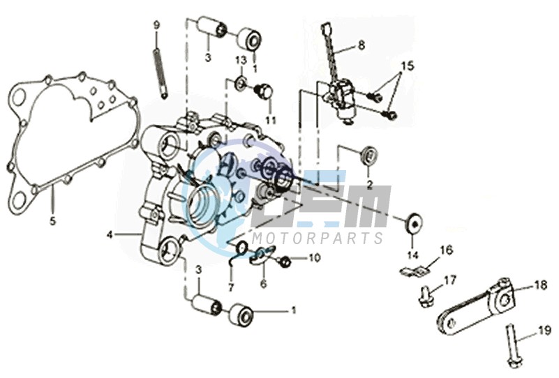 CRANKCASE - DRIVE SHAFT