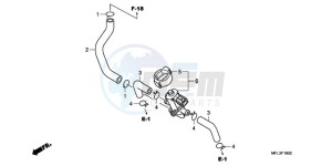 CBR1000RR9 France - (F / MK) drawing AIR INJECTION CONTROL VALVE