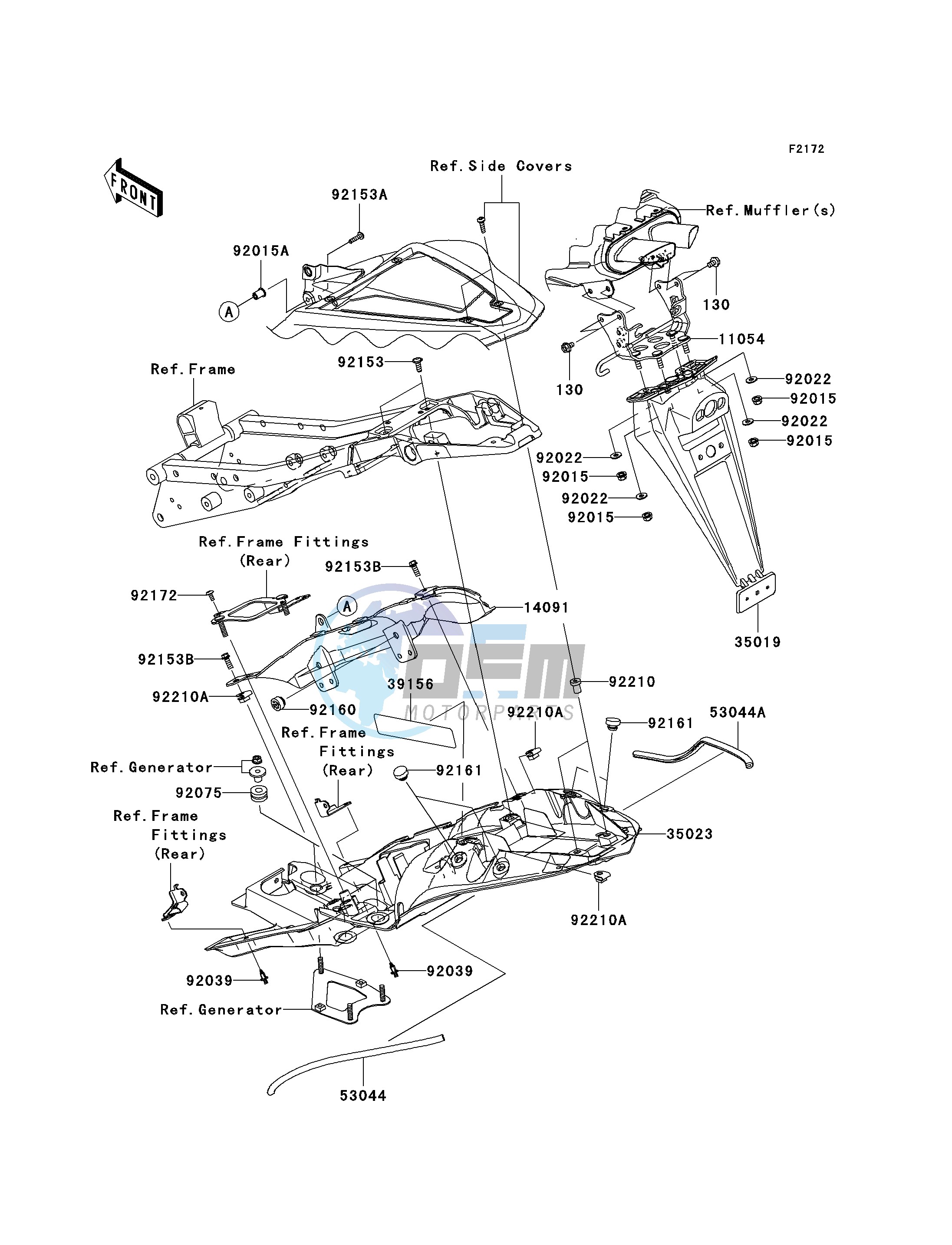 REAR FENDER-- S- -