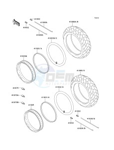 VN 800B [VULCAN 800 CLASSIC] (B6-B9) [VULCAN 800 CLASSIC] drawing TIRES