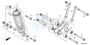 NC700XDC drawing REAR CUSHION