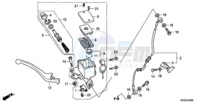 VTR2509 France - (F / CMF LL MK) drawing FRONT BRAKE MASTER CYLINDER