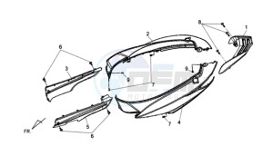 JET 4 50cc drawing COWLING