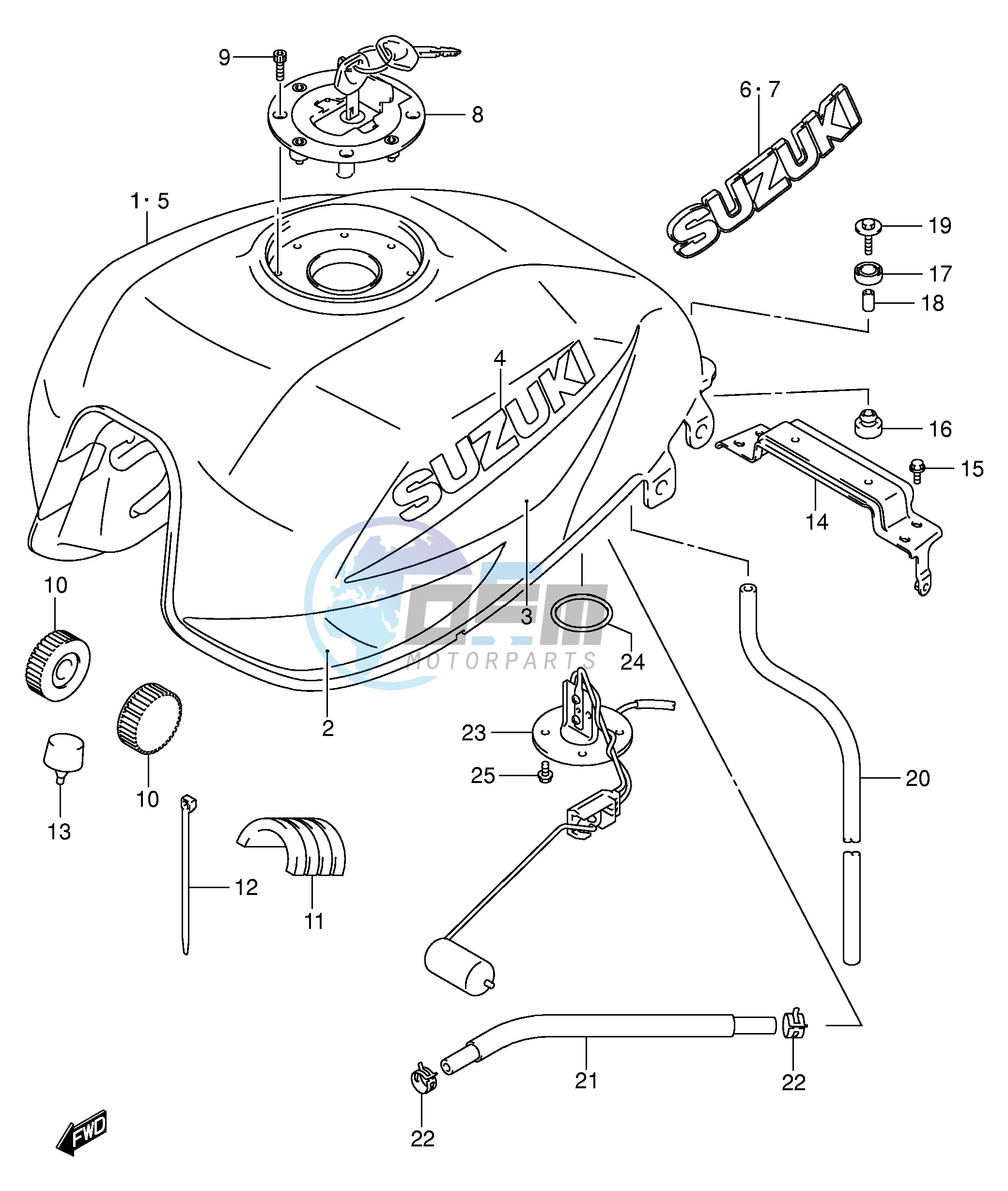 FUEL TANK (MODEL K3)