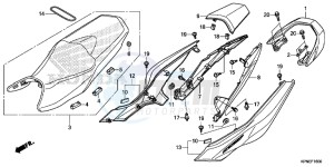 GLR1251WHH UK - (E) drawing SEAT/ REAR COWL