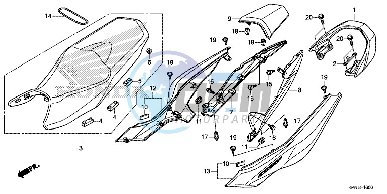 SEAT/ REAR COWL