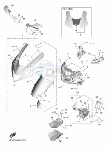 YZF600 YZF-R6 RaceBASE (BN6P) drawing COWLING 1