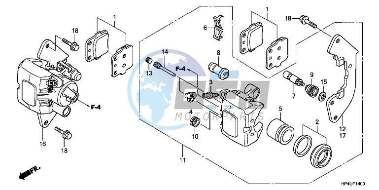 FRONT BRAKE CALIPER