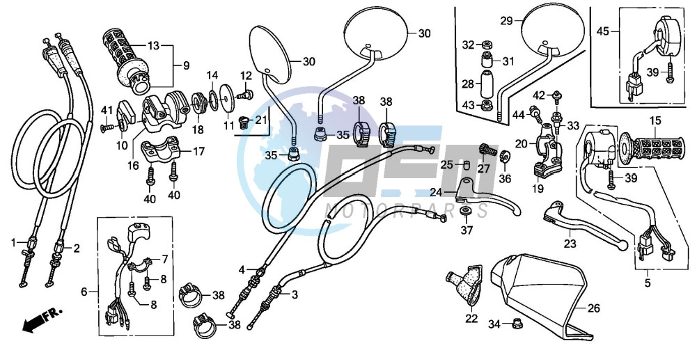 HANDLE LEVER/SWITCH/ CABLE (DK/ED/U)