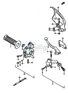 DR125S (F-H-J) drawing LEFT HANDLE SWITCH