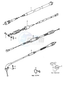 KDX 250 B [KDX250] (B1) [KDX250] drawing CABLES -- 81KDX250-B1- -