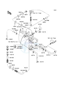 JET SKI 900 STX JT900-E2 FR drawing Cooling