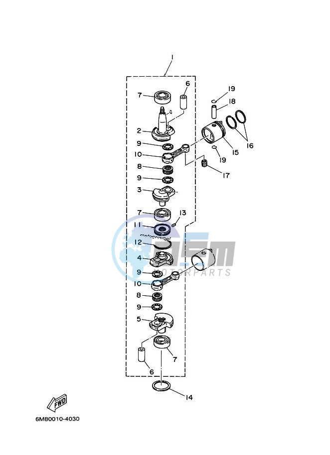 CRANKSHAFT--PISTON