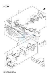 GSF-1250 BANDIT EU drawing REAR COMBINATION LAMP