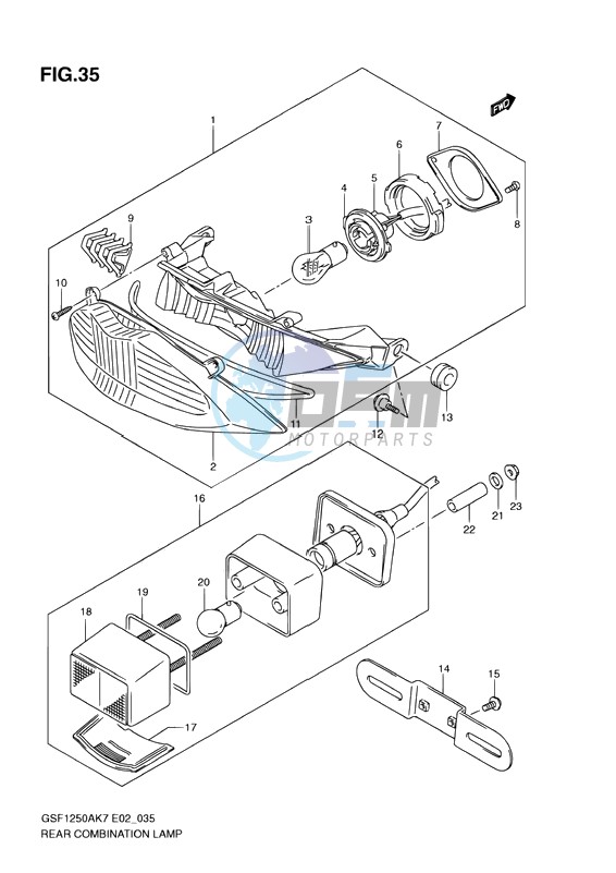 REAR COMBINATION LAMP