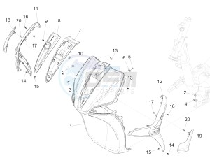 Liberty 50 iGet 4T 3V (EMEA) drawing Front shield