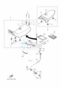 XTZ690 TENERE 700 (BW31) drawing SEAT