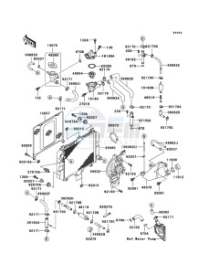 KLE500 KLE500B6F GB XX (EU ME A(FRICA) drawing Radiator