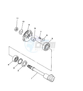 TZ 250 drawing COUNTER SHAFT