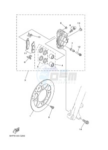 TT-R125 TT-R125LW (2CP6) drawing FRONT BRAKE CALIPER