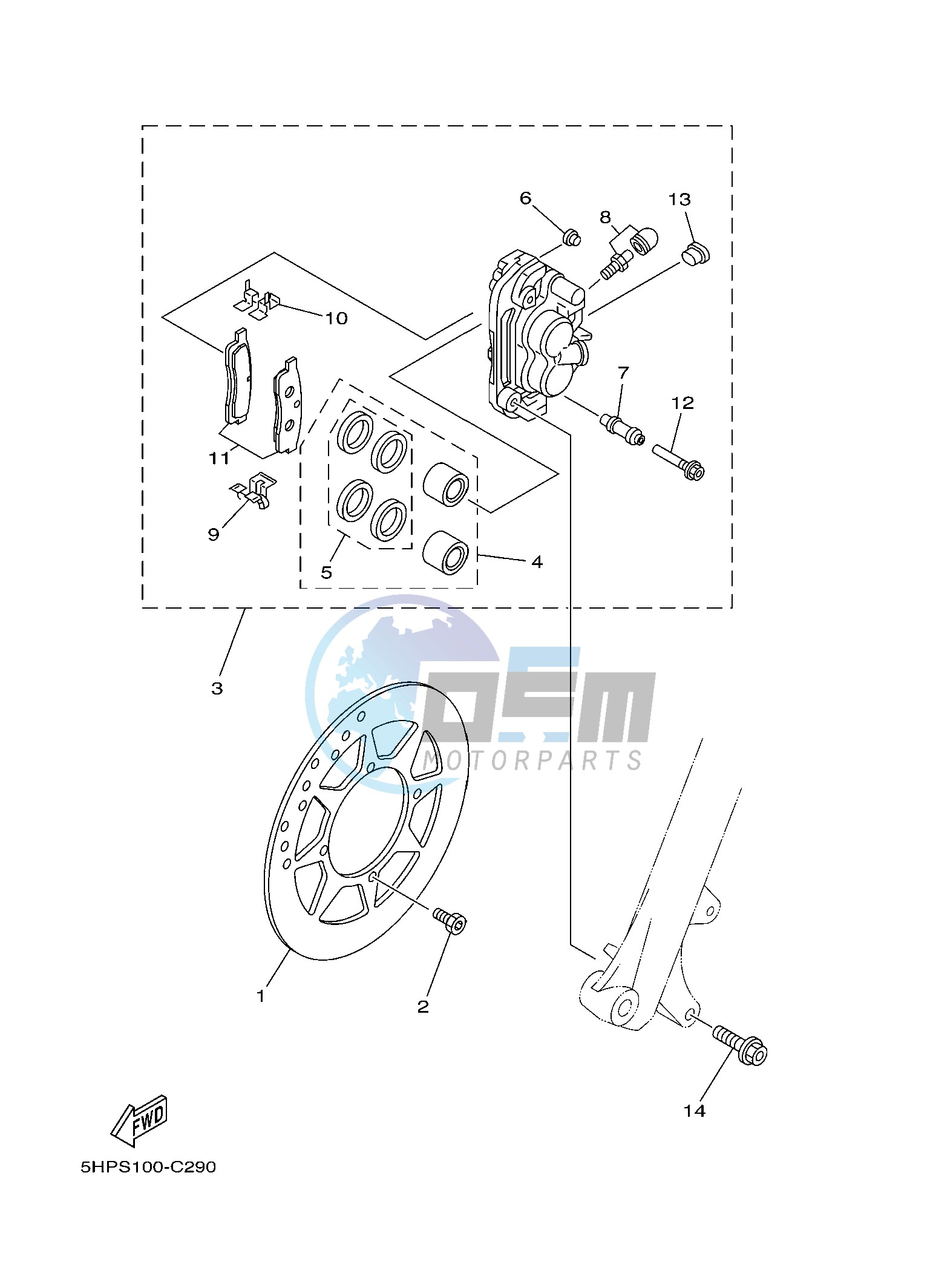 FRONT BRAKE CALIPER