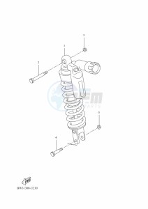 XTZ690 TENERE 700 (BHLA) drawing REAR SUSPENSION