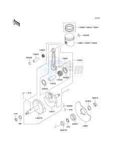 KH 125 M [2000] (M5-M9) drawing CRANKSHAFT_PISTON-- S- -