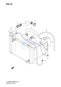 LT-Z400 (E3-E28) drawing RADIATOR HOSE