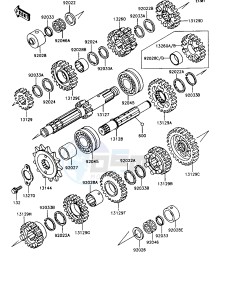 ZX 600 [NINJA 600R] (C3-C7) [NINJA 600R] drawing TRANSMISSION