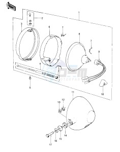 KE 100 A [KE100] (A9-A10) [KE100] drawing HEADLIGHT