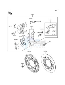 KX 125 K [KX125] (K) [KX125] drawing FRONT BRAKE