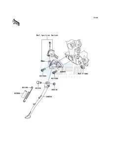 ZZR1400 ZX1400A7F FR GB XX (EU ME A(FRICA) drawing Stand(s)