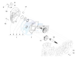 LIBERTY 150 150 IGET 4T 3V IE ABS (NAFTA) drawing Reduction unit