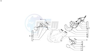 DNA 180 drawing Front light-turn signal lamp