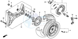 FES250 FORESIGHT drawing REAR WHEEL