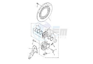 XJR 1300 drawing REAR BRAKE CALIPER