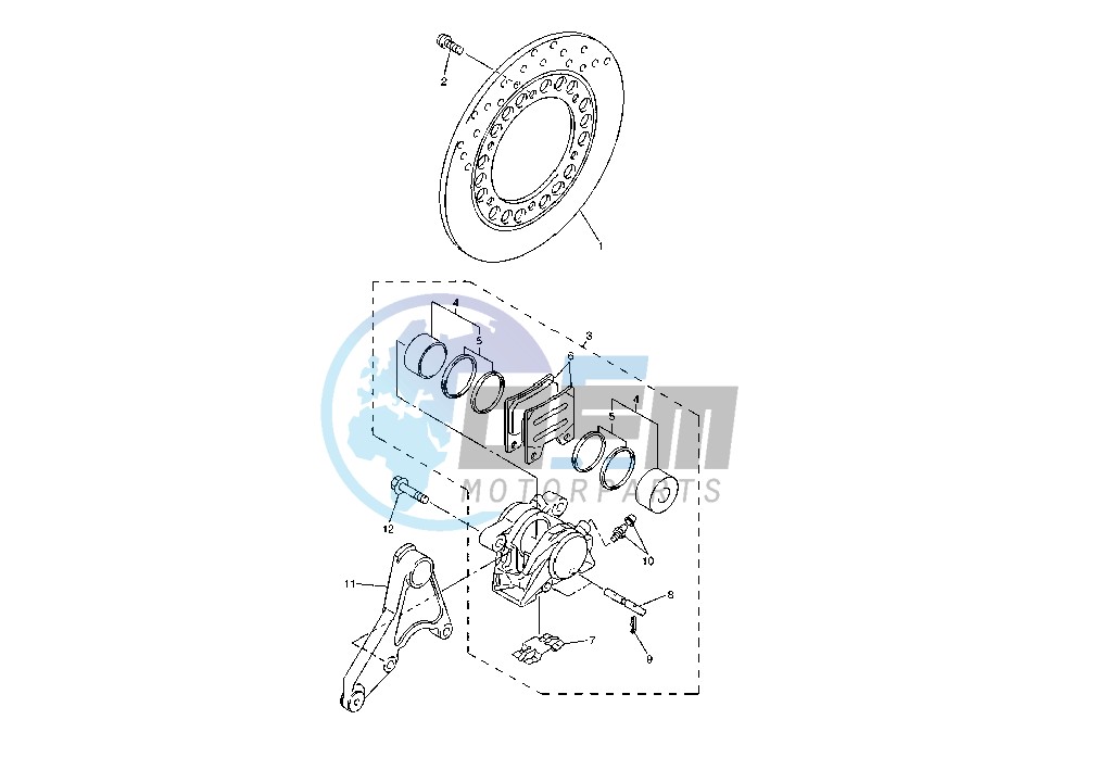 REAR BRAKE CALIPER