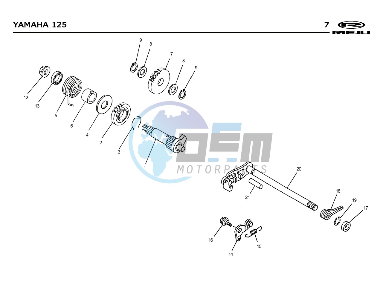 T07  GEAR SHAFT