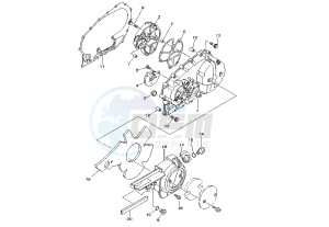 XP T-MAX BLACK MAX 500 drawing CRANKCASE COVER, LEFT