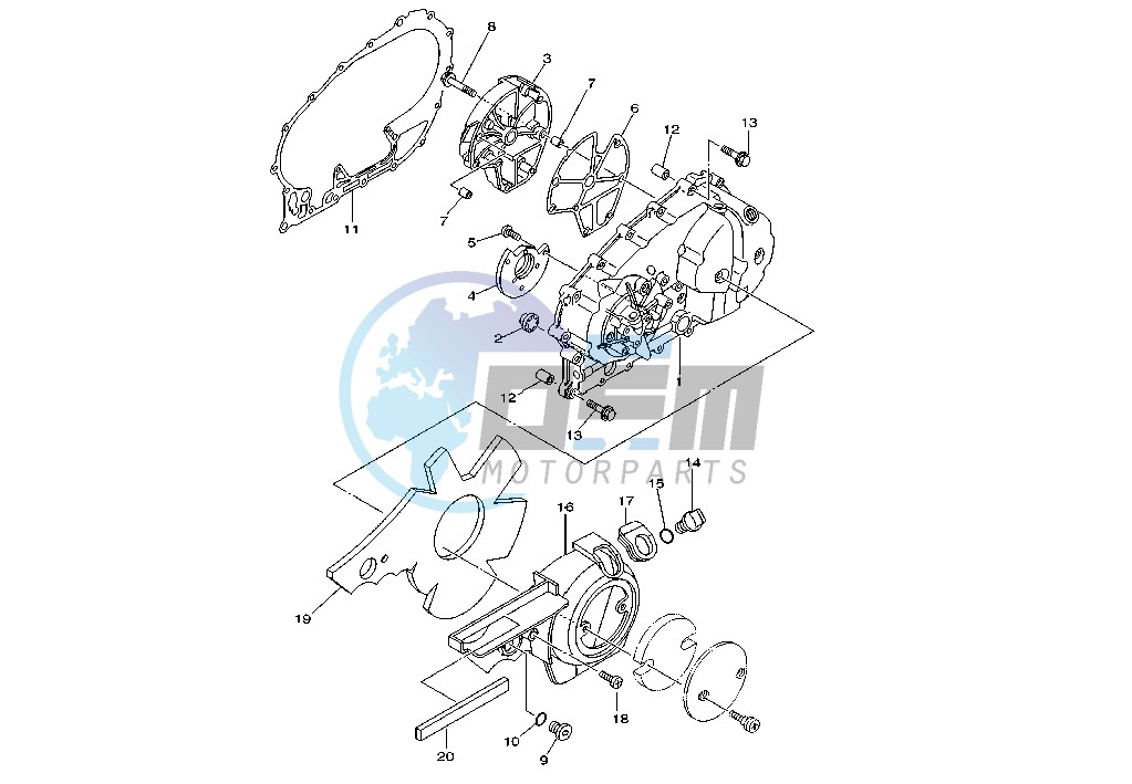 CRANKCASE COVER, LEFT