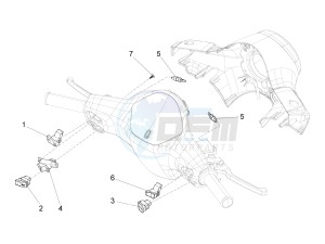 LT 125 4T 3V ie E3 (APAC) (In, Tw, TwI, Vt) drawing Selectors - Switches - Buttons